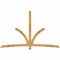 Ekena Millwork Davenport Rough Sawn Timber Gable Bracket, Western Red Cedar, 108"W x 68"H x 2"D x 4"F, 15/12 Pitch GBW108X68X0204DAV00RWR - alternate 1